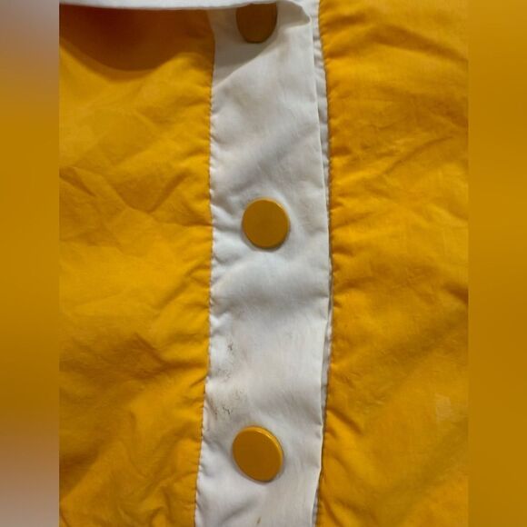 PINK size XS/S half button sunshine yellow and white rain jacket - Picture 4 of 11